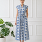 Kiara Cotton Dress | Blue Garland