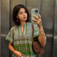 Vicky Cotton Top | Forest Green