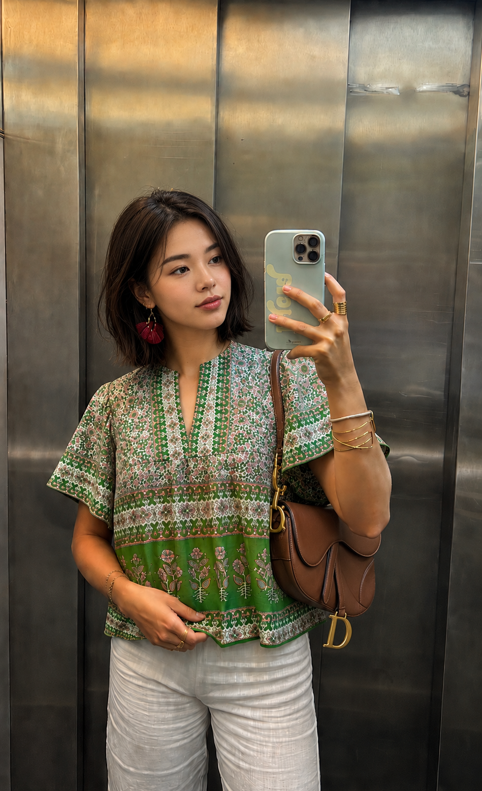 Vicky Cotton Top | Forest Green