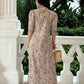 Frances Dress With Scallop Details - Pastel Beige