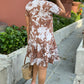Elise Shirt Dress - Latte Palm
