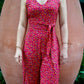 Kali Jumpsuit | Magenta Sunbird