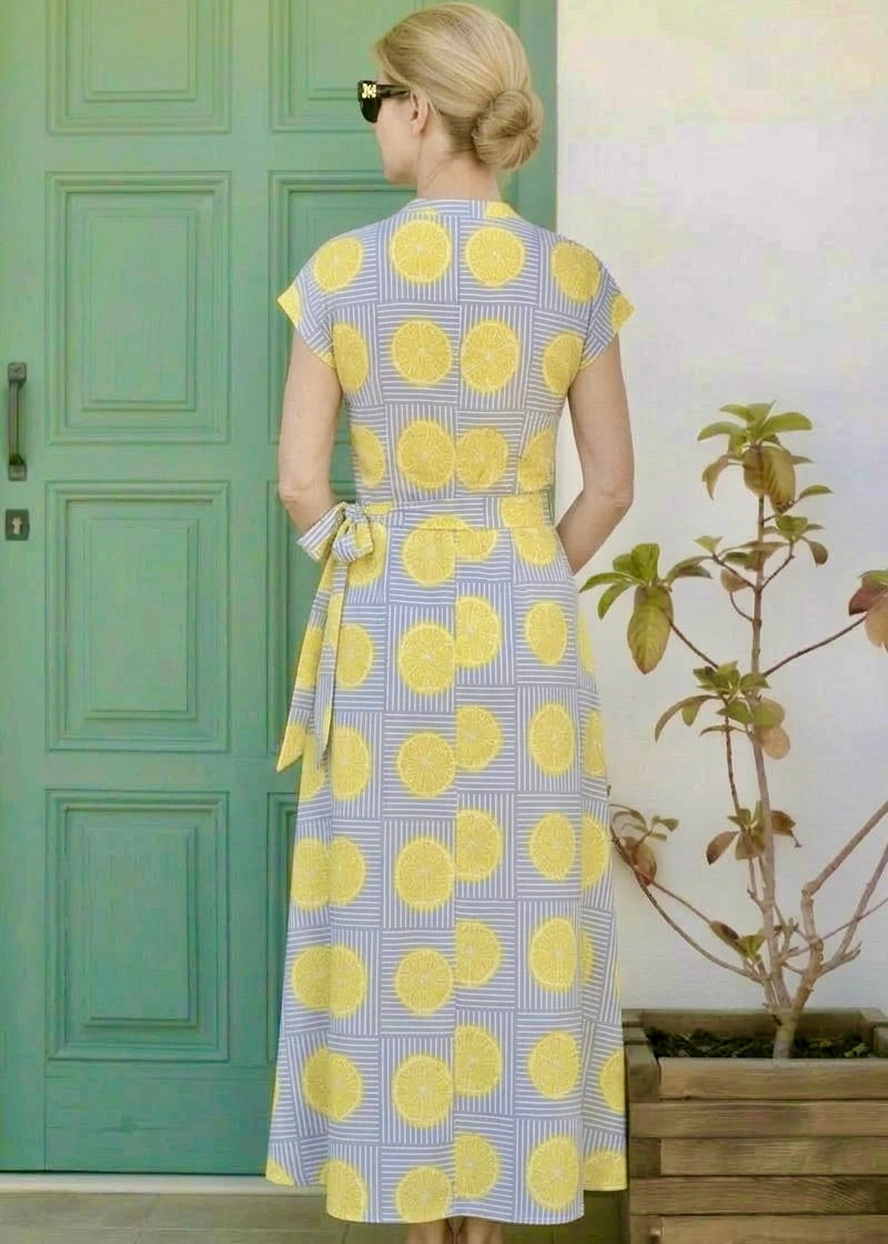 Kiara Cotton Dress | Blue Lemonade