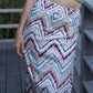 Naomi Wrap Skirt - Zig Zag Pink