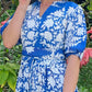 Ophelia Obi Belt Dress - Ravish Blue