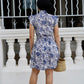 Sera Mini Dress - Floral Navy