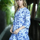 Sienna Bell Sleeve Dress -Hawaiian Blue