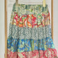 Mini Silky Patchwork Skirt