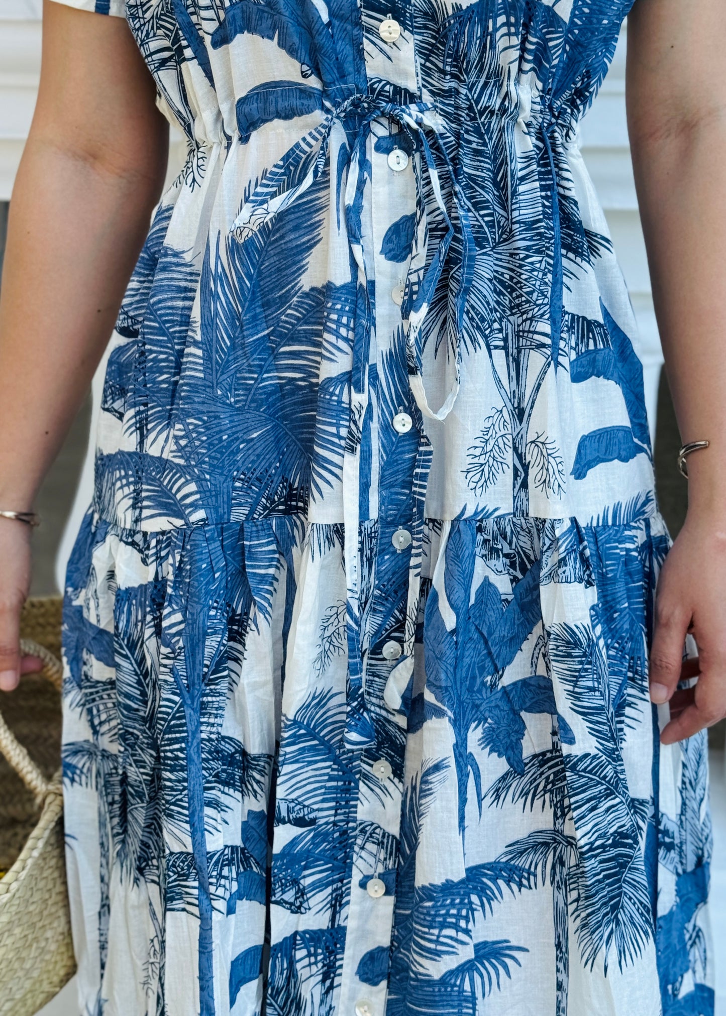 Debra Maxi Dress - Blue Palm