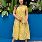 Lacey Cotton Dress | Ruffles Yellow