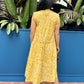 Lacey Cotton Dress | Ruffles Yellow