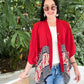 Batik Kimono- Audrey Red Batik