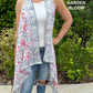 Cape Vest in Cotton Block Print - 5 Prints