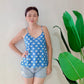 Bea Cotton Camisole - Garden Blue