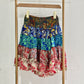 Mini Silky Patchwork Skirt