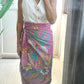 Naomi Wrap Skirt - Batik Pink Turquoise
