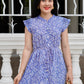 Felice Frill Sleeve Dress | Summer Blue