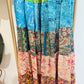 Silky Patchwork Skirt