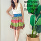 Mini Silky Patchwork Skirt