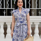Sera Mini Dress - Floral Navy