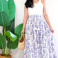 Zenus Handblock Skirt | Periwinkle