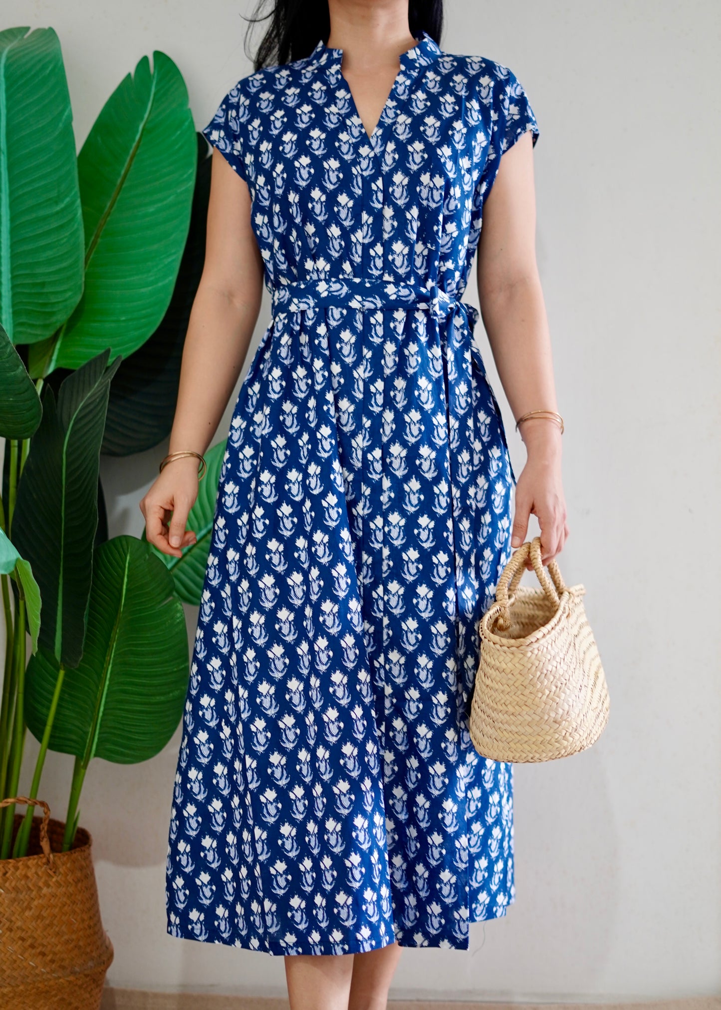 Kiara Cotton Dress | Blue Reverie