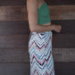 Naomi Wrap Skirt - Zig Zag Pink