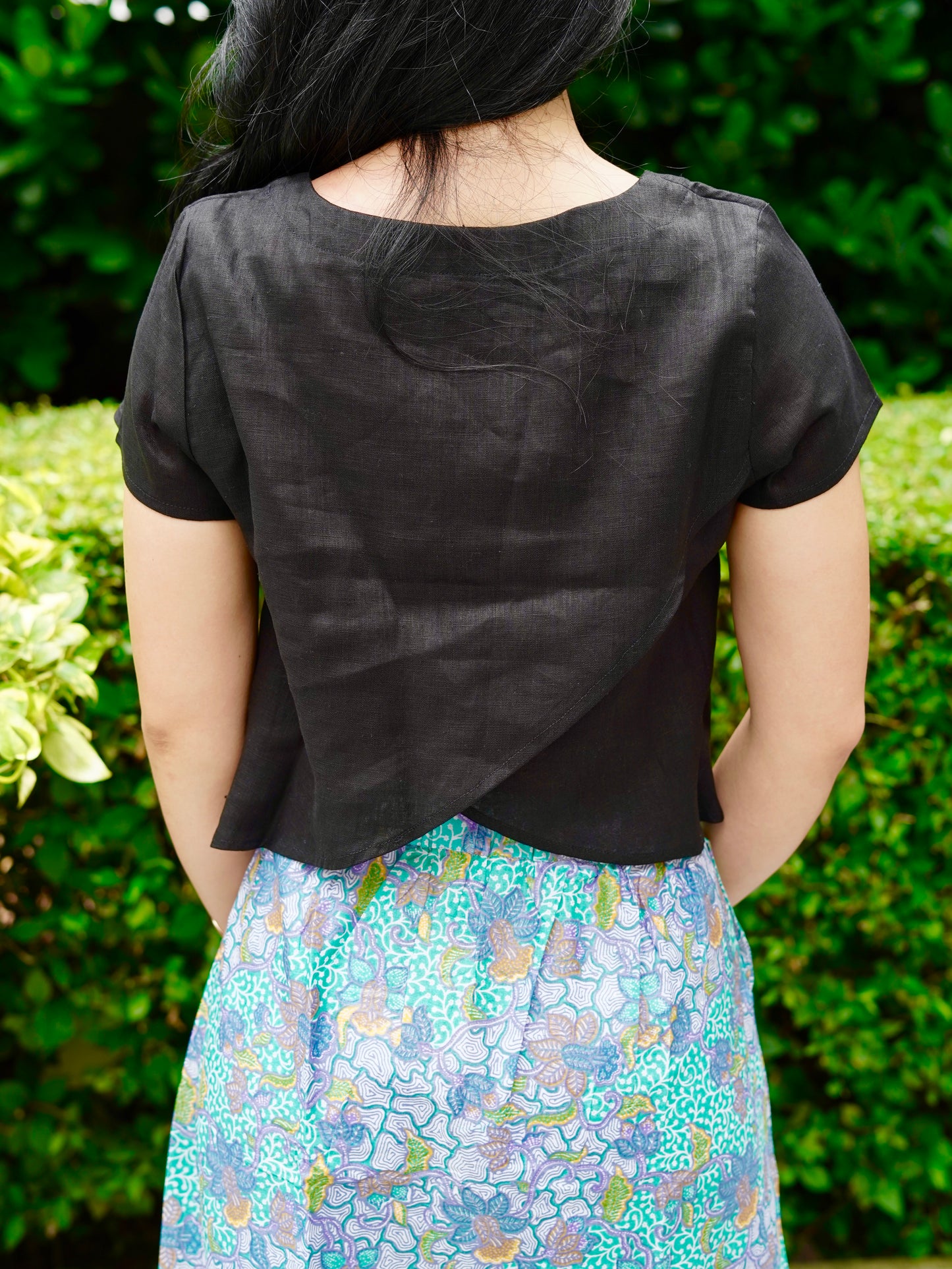 Suzie Batik A-line Skirt - Botanic Green