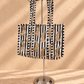 Handblock Tote Bag | Mono Leopard