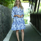 Sienna Bell Sleeve Dress -Hawaiian Blue