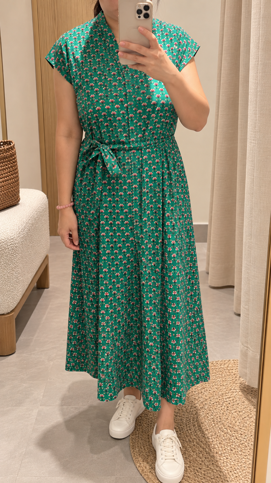 Kiara Cotton Dress | Fern Green