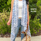 Cape Vest in Cotton Block Print - 5 Prints