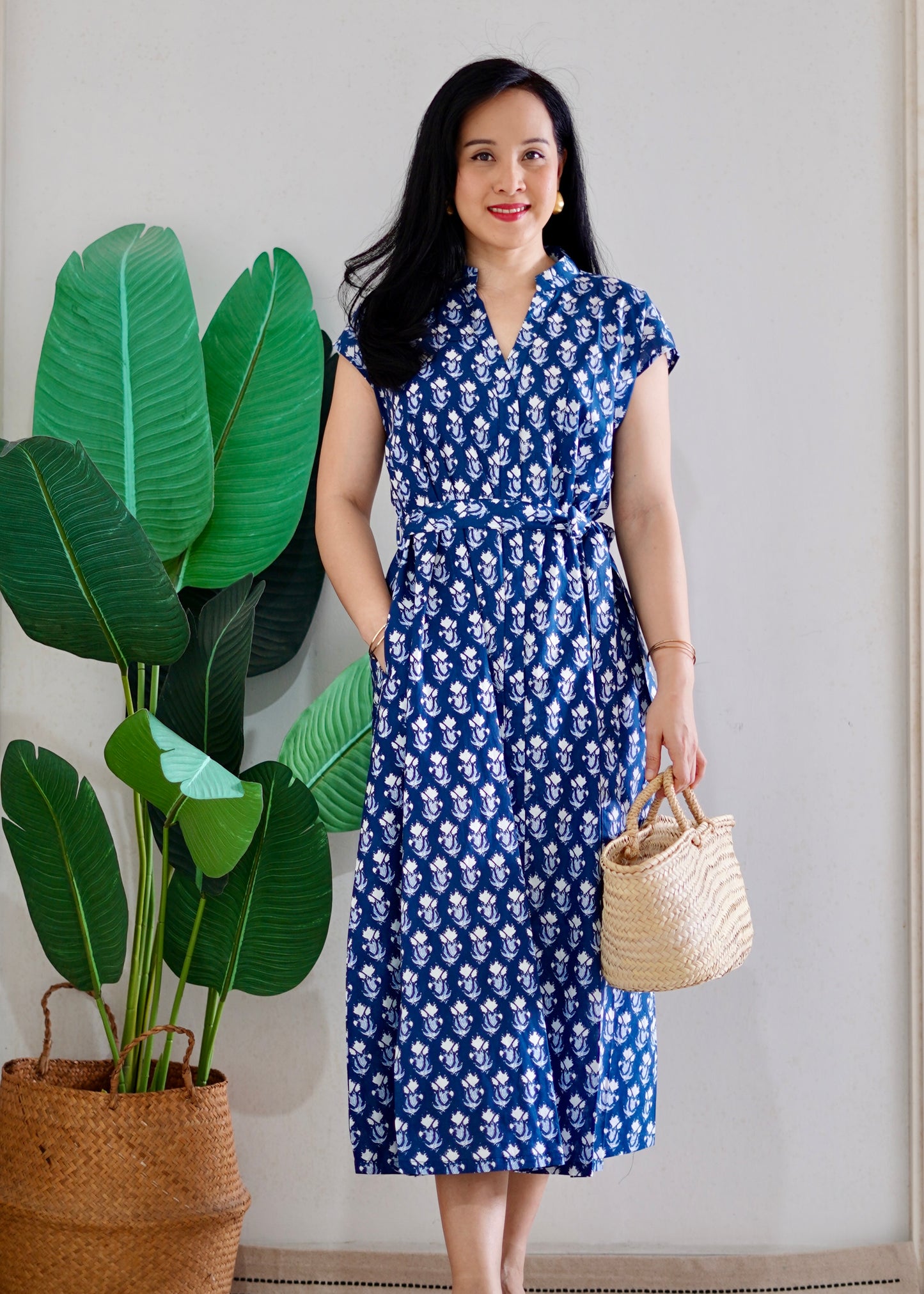 Kiara Cotton Dress | Blue Reverie