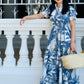 Debra Maxi Dress - Blue Palm