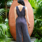 Mia Jumpsuit | Black Speckle