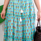 Zenus Handblock Skirt | Popsicle Turquoise