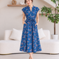 Kiara Cotton Dress | Oriental Blue