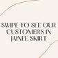 {PRE-ORDER} Jainee Plus Size Wrap Skirt - Batik Turquoise Orange