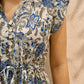 Winona Dress | Floral Navy