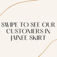 {PRE-ORDER} Jainee Plus Size Wrap Skirt - Batik Pink Green