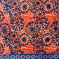 Naomi Wrap Skirt - Batik Orange Blue