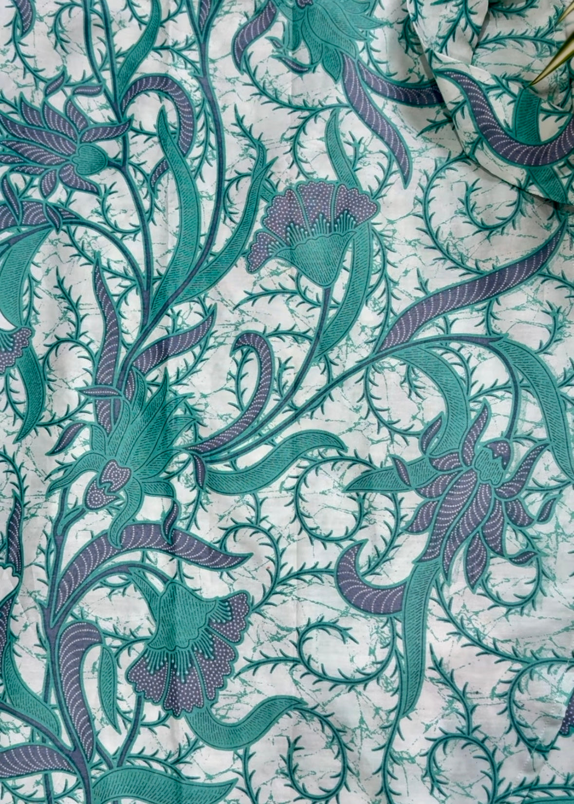 Naomi Wrap Skirt - Batik Turquoise Lilac