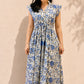 Winona Dress | Floral Navy