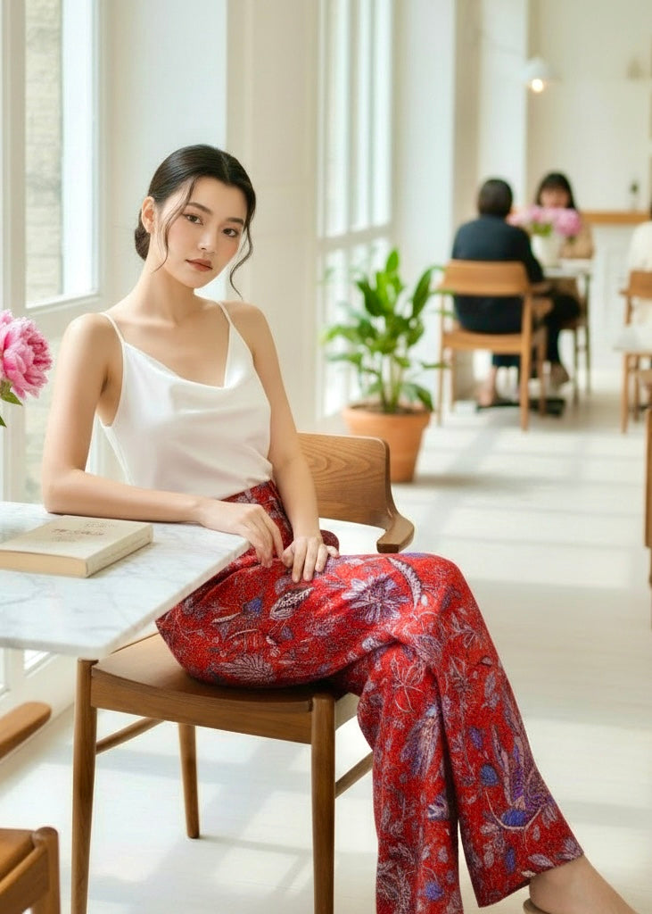 Asa Batik Pants | Batikfully Red
