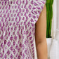 Daisy Pin-Tuck Top  | Purple Bliss