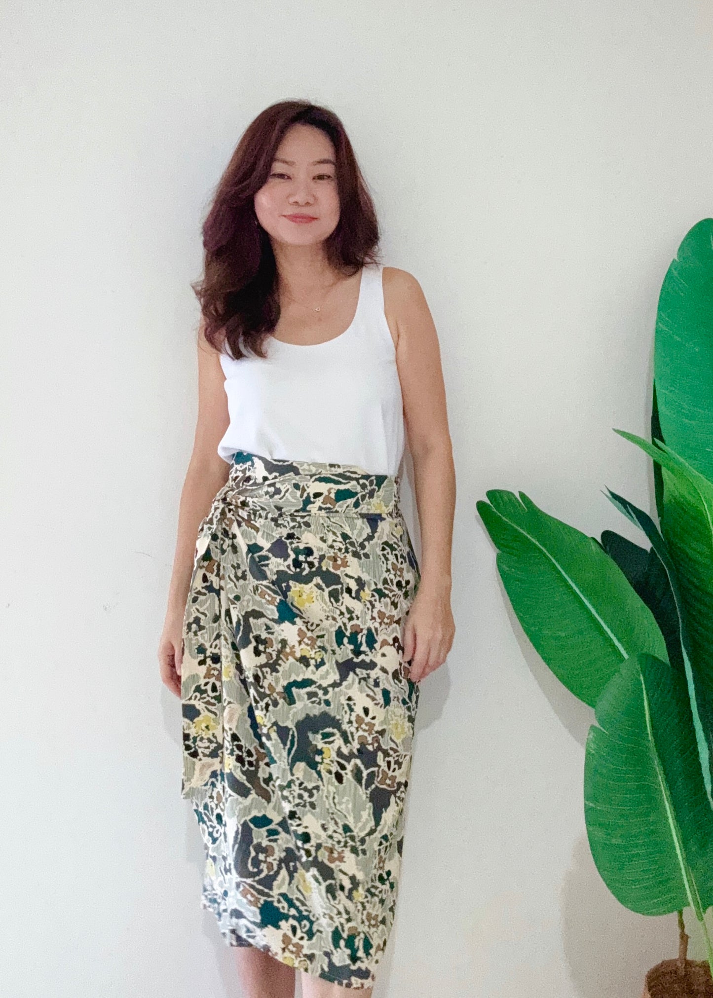 Naomi Wrap Skirt | Forest Green
