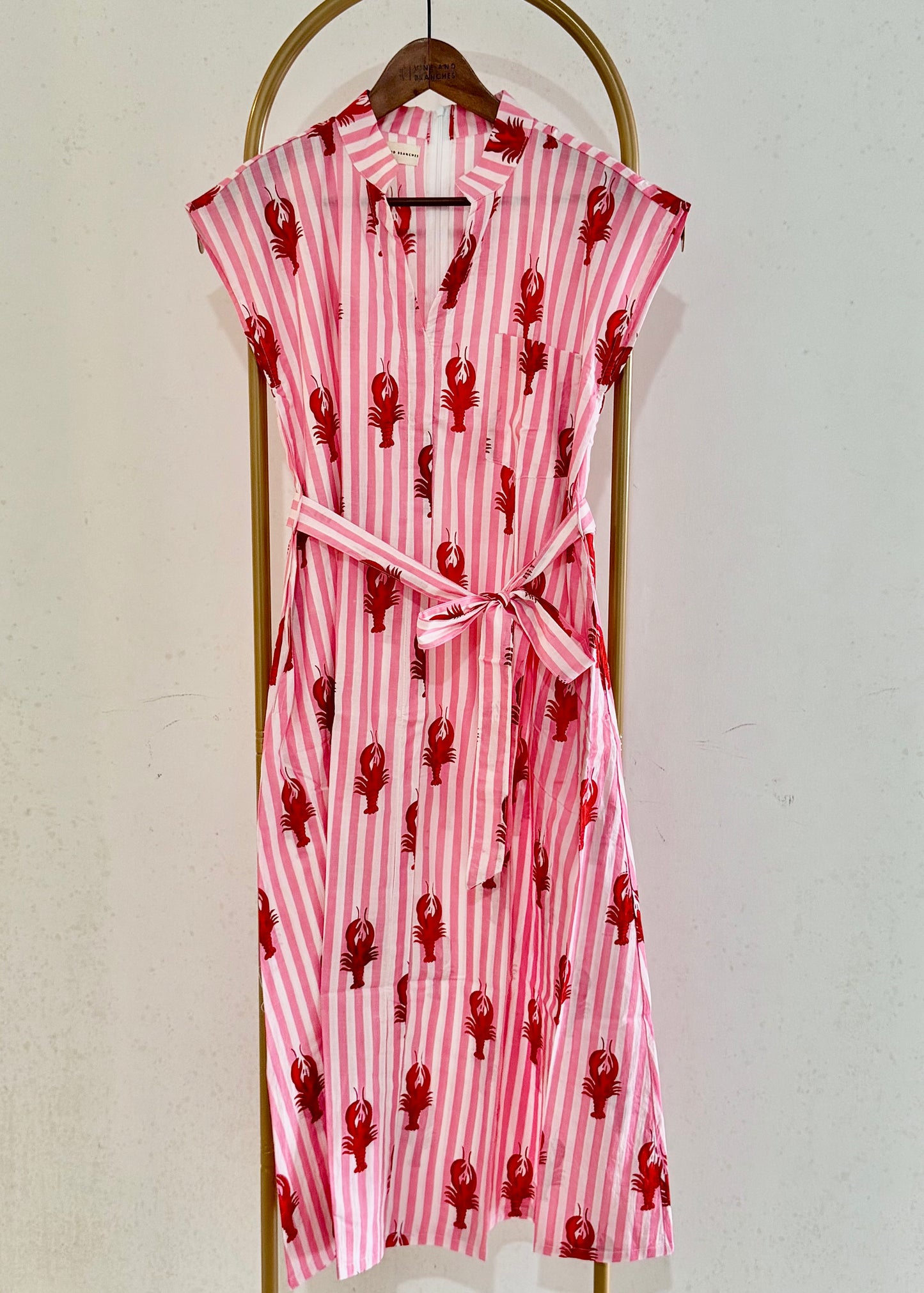 Kiara Cotton Dress | Pink Lobster