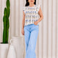 Daisy Pin-Tuck Top  | Blue Bliss