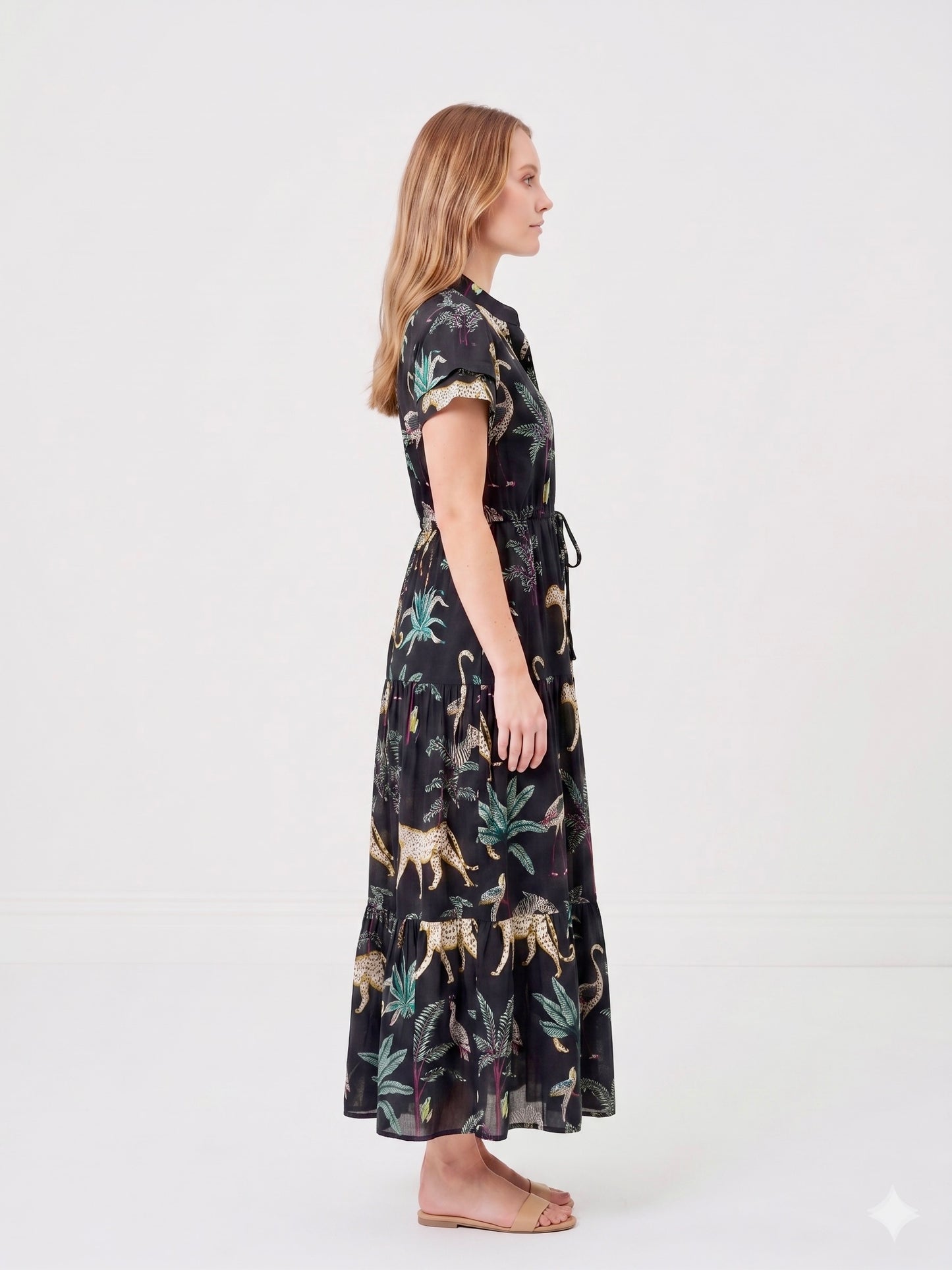 Debra Maxi Dress - Jungle Black