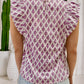 Daisy Pin-Tuck Top  | Purple Bliss